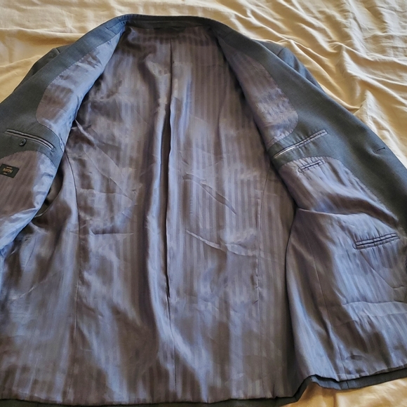 48L Baroni Couture Grey Super150s 100% Wool - Picture 6 of 7